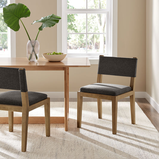 Calder Fabric Upholstered Wood Armless Dining Chair by Modway