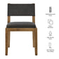 Calder Fabric Upholstered Wood Armless Dining Chair by Modway