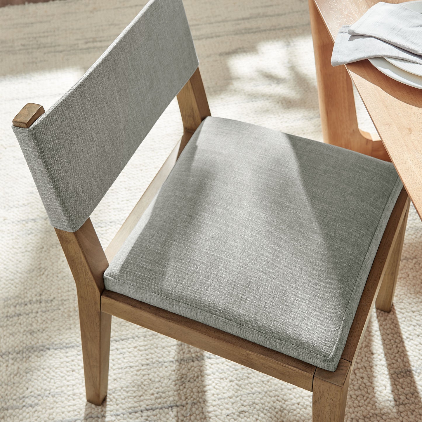 Calder Fabric Upholstered Wood Armless Dining Chair by Modway