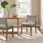 Calder Fabric Upholstered Wood Armless Dining Chair by Modway
