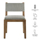 Calder Fabric Upholstered Wood Armless Dining Chair by Modway