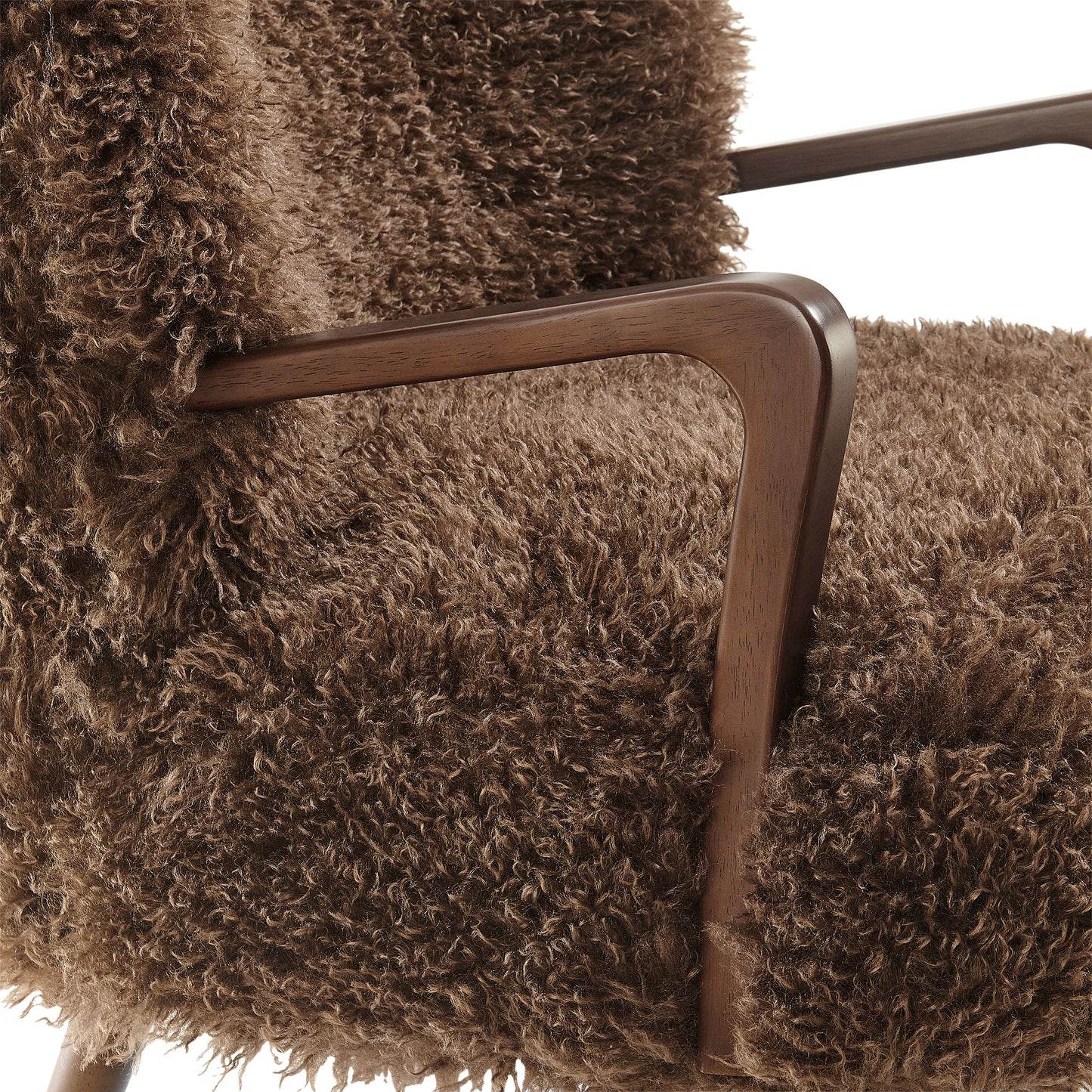 Zerra Faux Shearling Accent Armchair by Modway