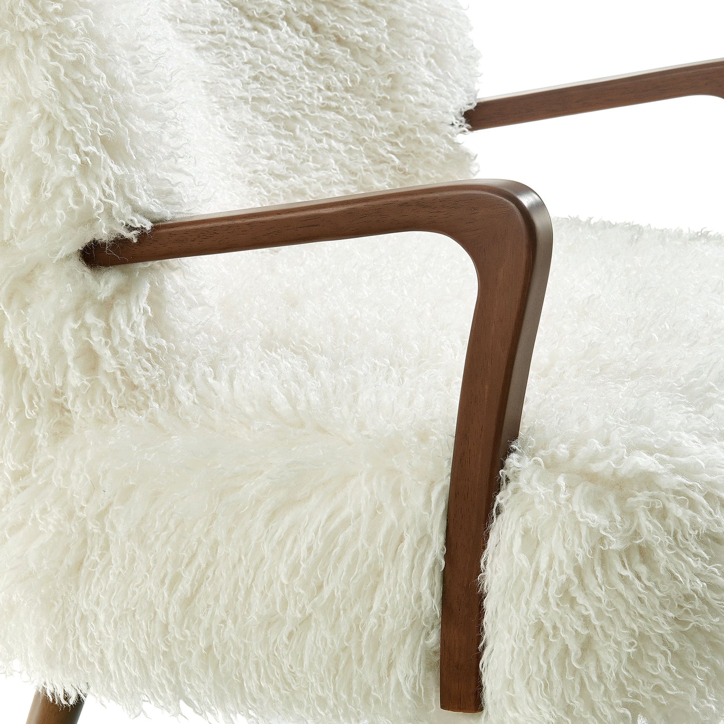 Zerra Faux Shearling Accent Armchair by Modway