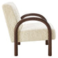 Lunet Faux Shearling Accent Armchair by Modway