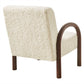 Lunet Faux Shearling Accent Armchair by Modway