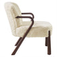 Arden Faux Shearling Accent Armchair by Modway