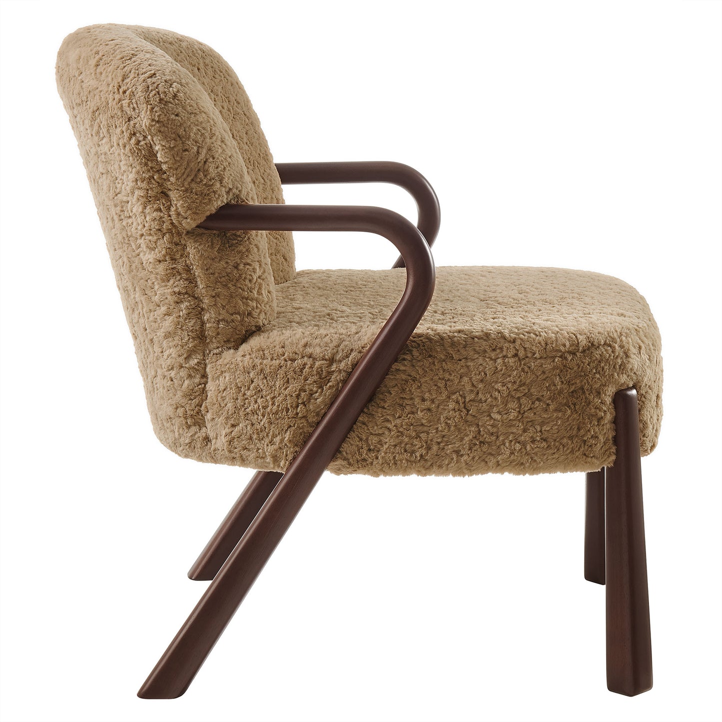 Arden Faux Shearling Accent Armchair by Modway