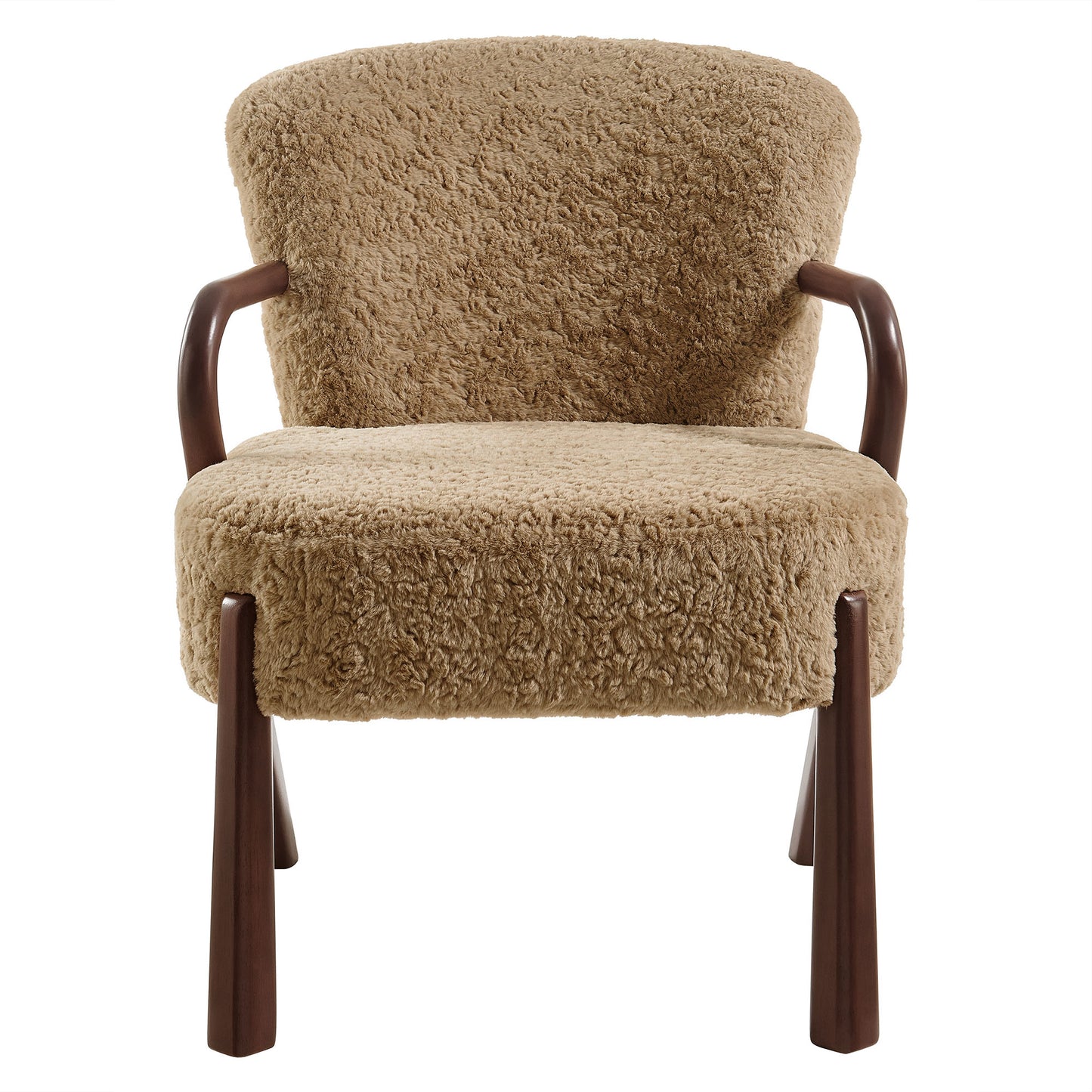Arden Faux Shearling Accent Armchair by Modway