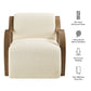 Atrium Lattice Boucle Accent Armchair by Modway