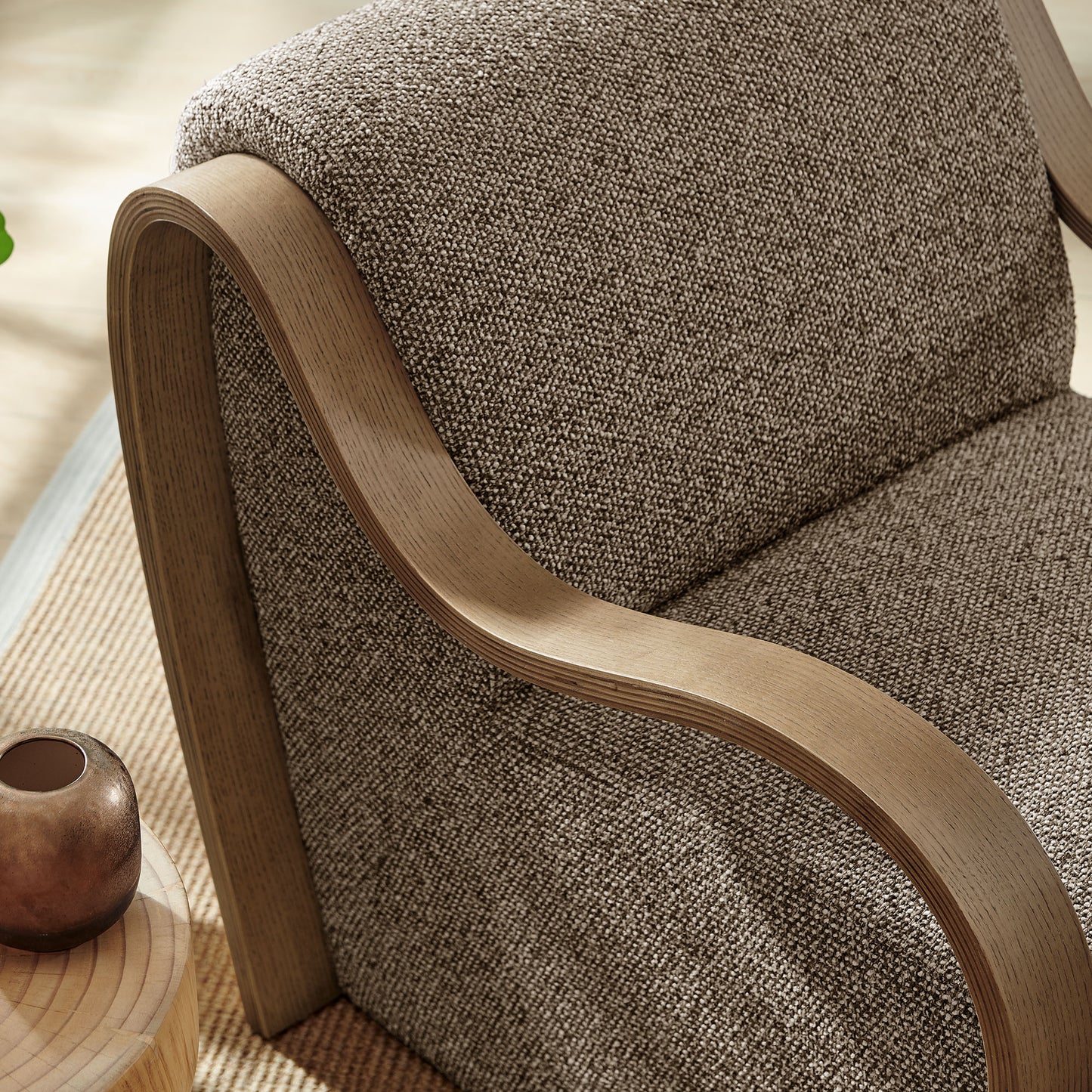 Atrium Lattice Boucle Accent Armchair by Modway