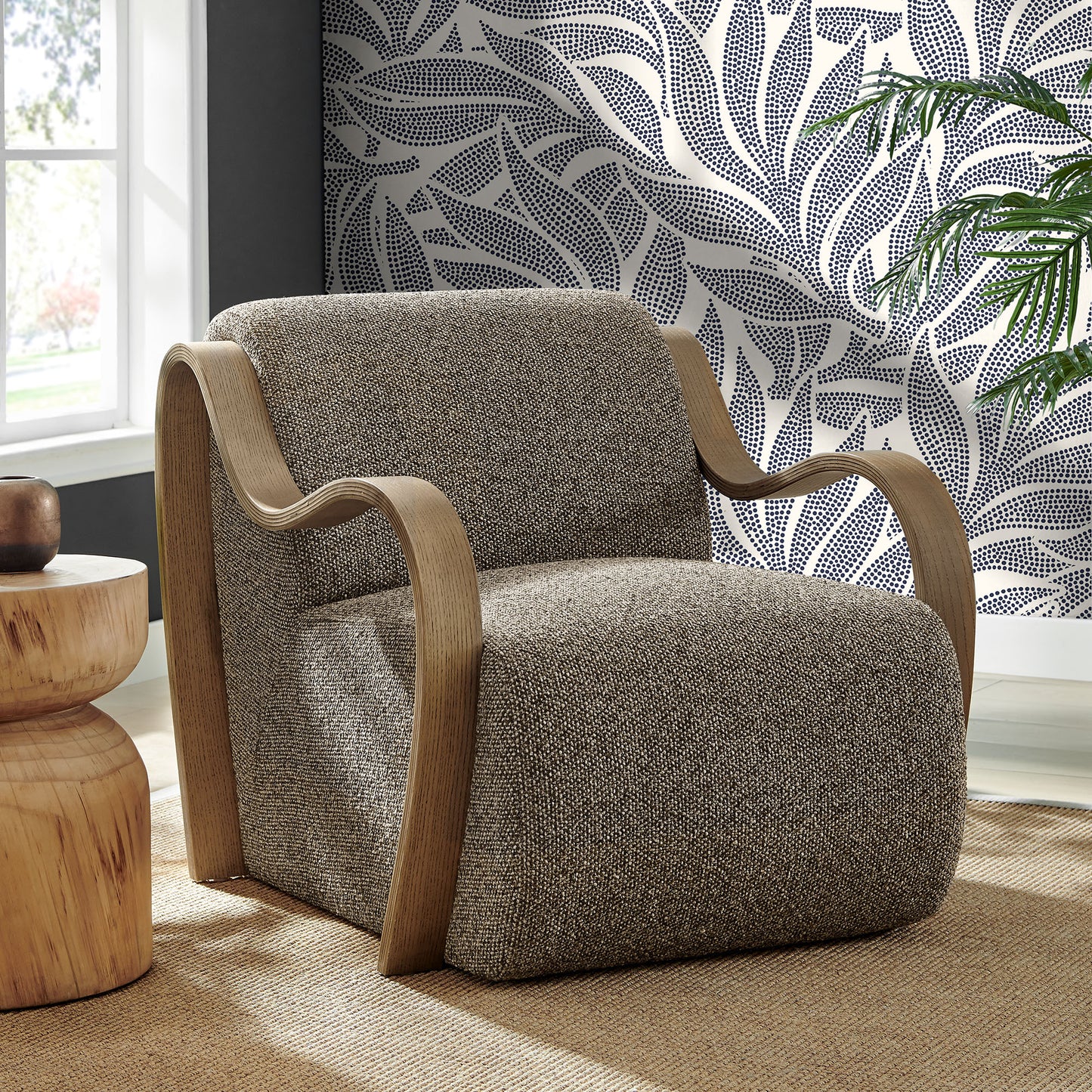 Atrium Lattice Boucle Accent Armchair by Modway