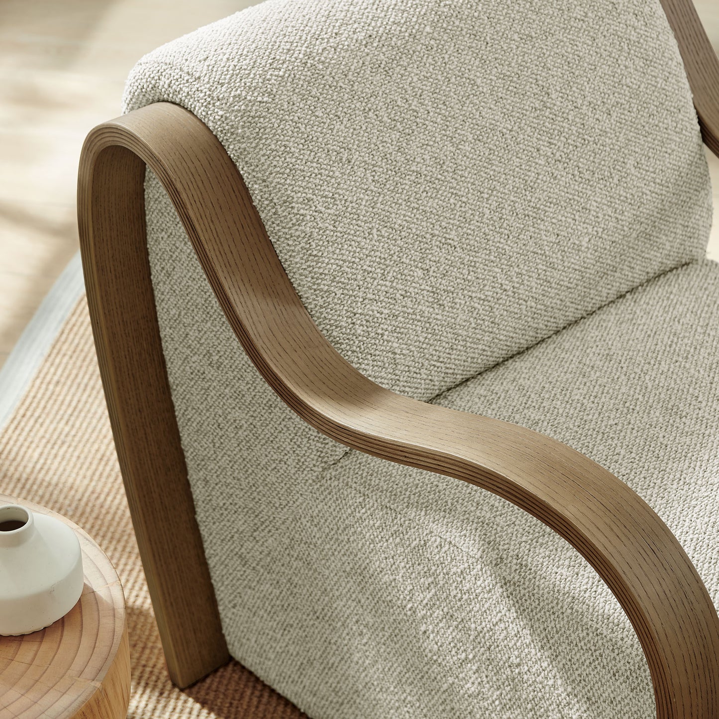Atrium Lattice Boucle Accent Armchair by Modway