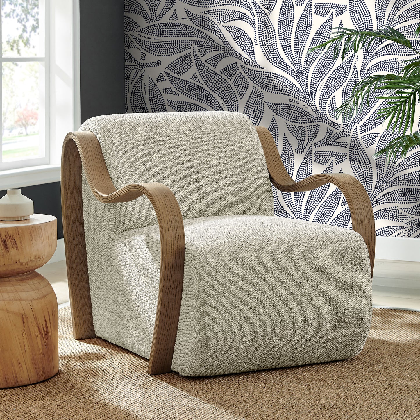 Atrium Lattice Boucle Accent Armchair by Modway