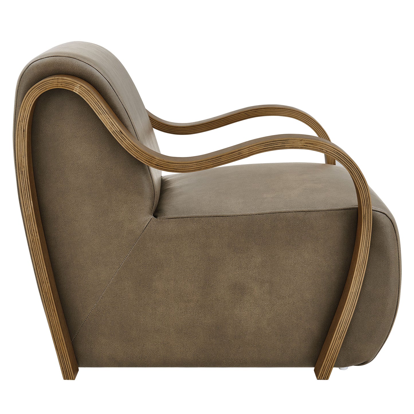 Atrium Vegan Leather Accent Armchair by Modway