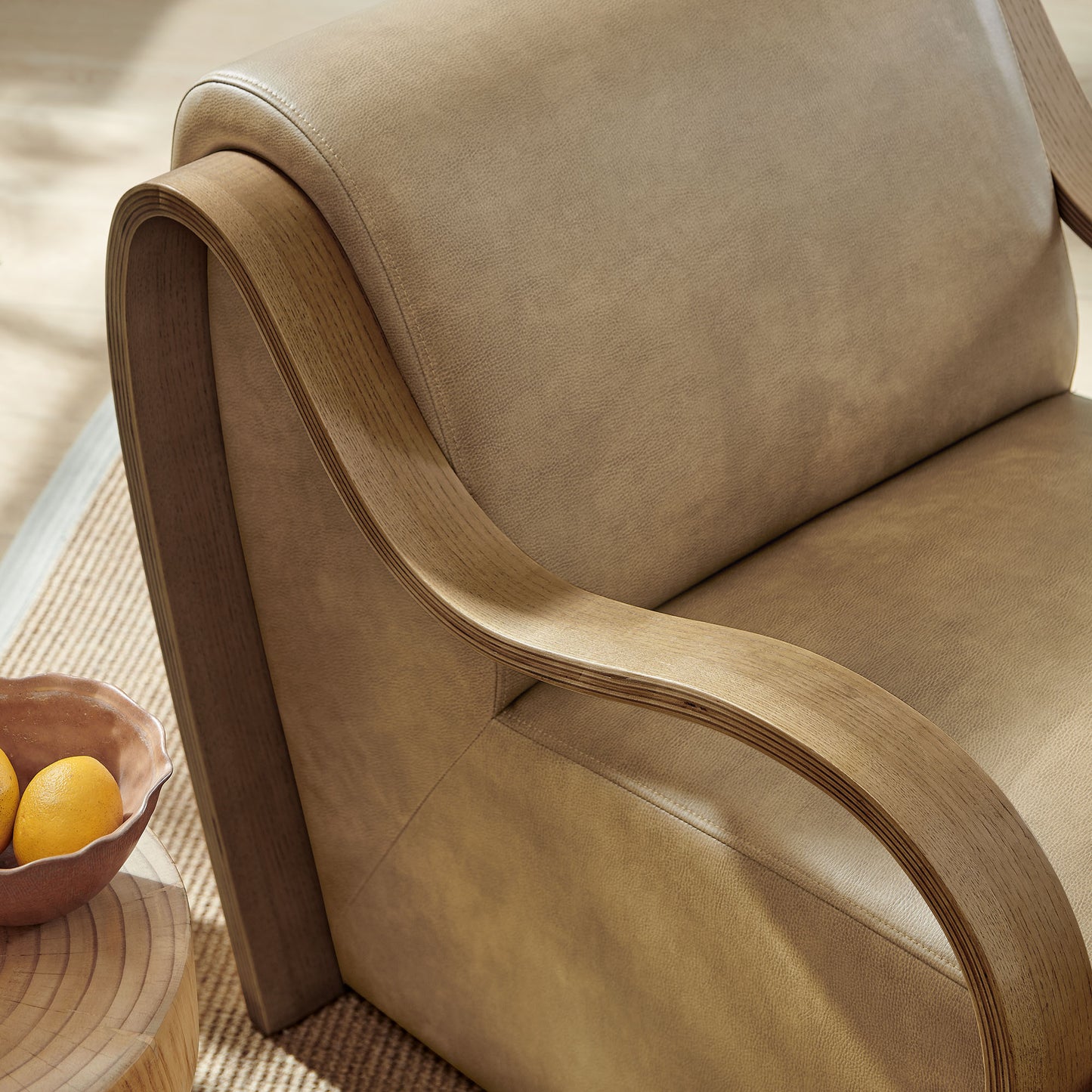 Atrium Vegan Leather Accent Armchair by Modway