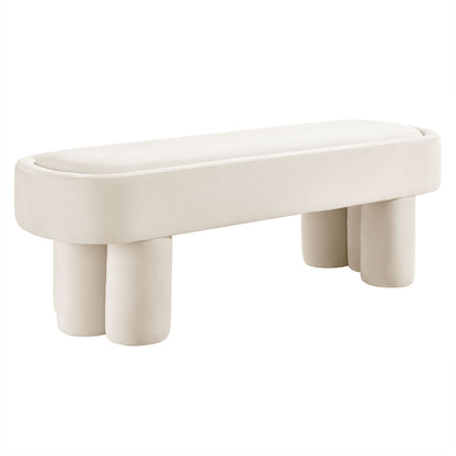 Mossi Oval Performance Velvet Accent Bench by Modway