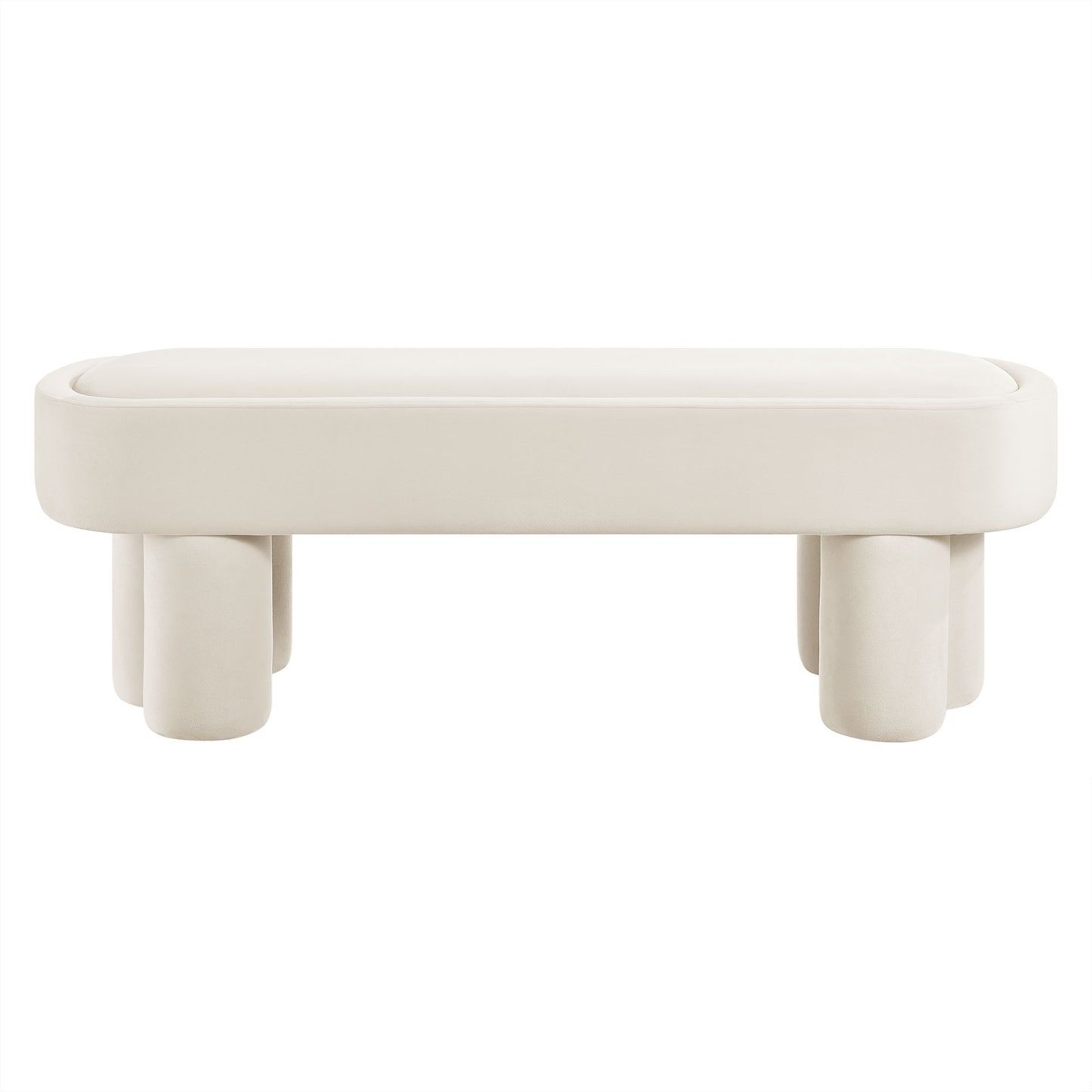 Mossi Oval Performance Velvet Accent Bench by Modway
