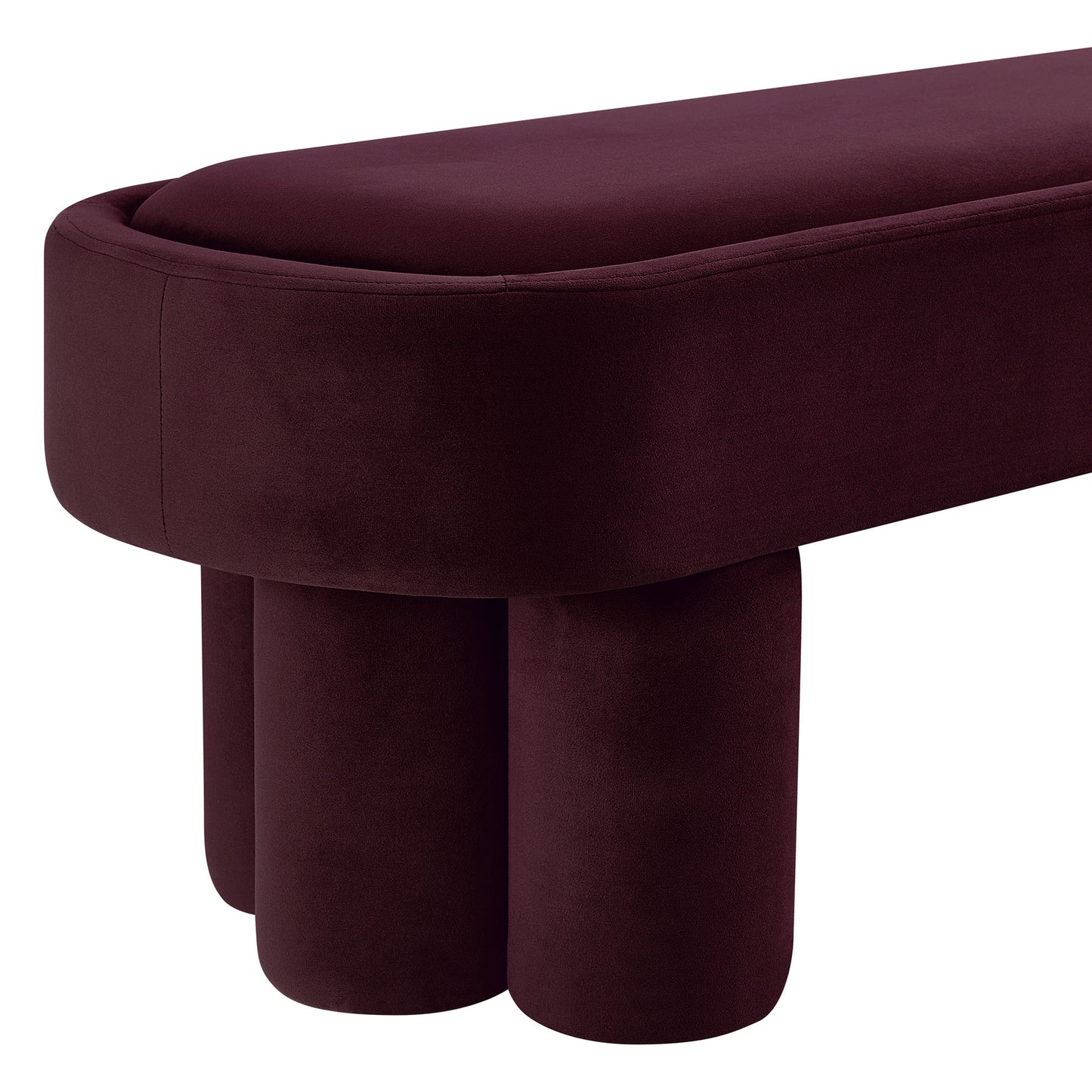 Mossi Oval Performance Velvet Accent Bench by Modway