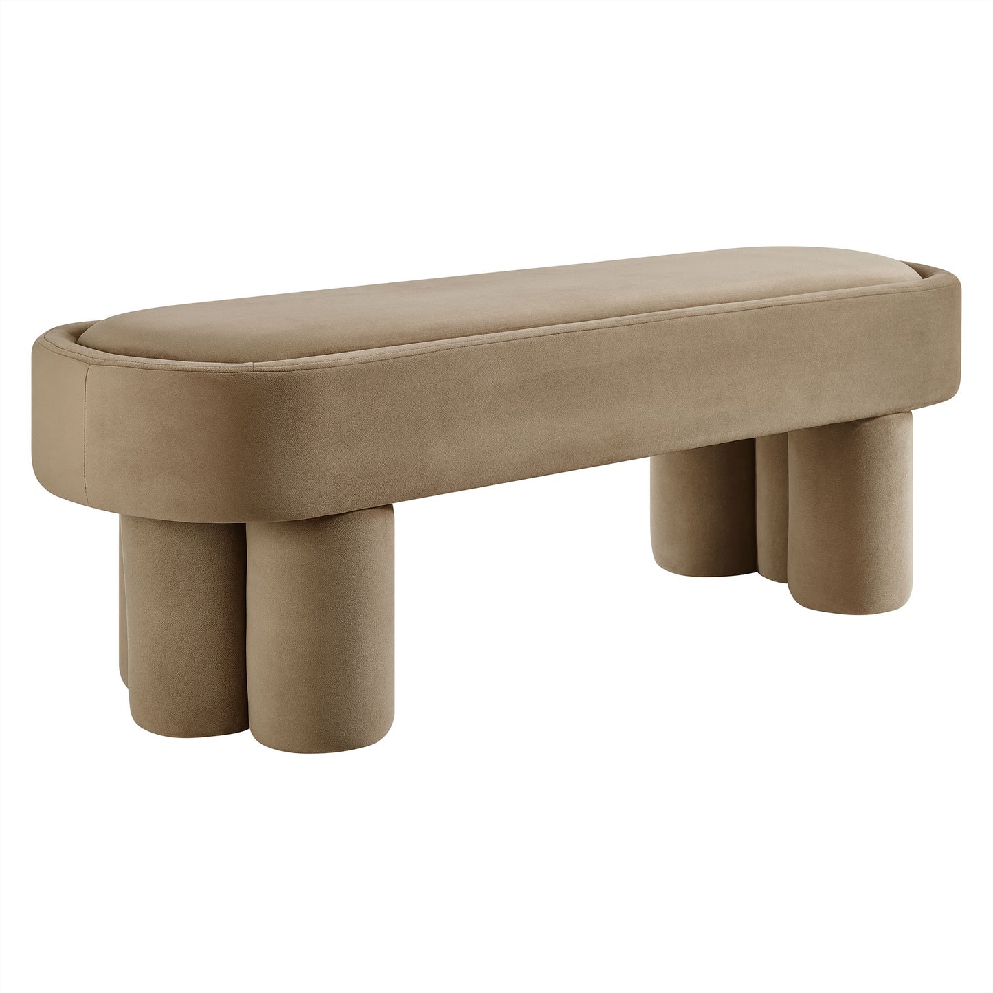 Mossi Oval Performance Velvet Accent Bench by Modway