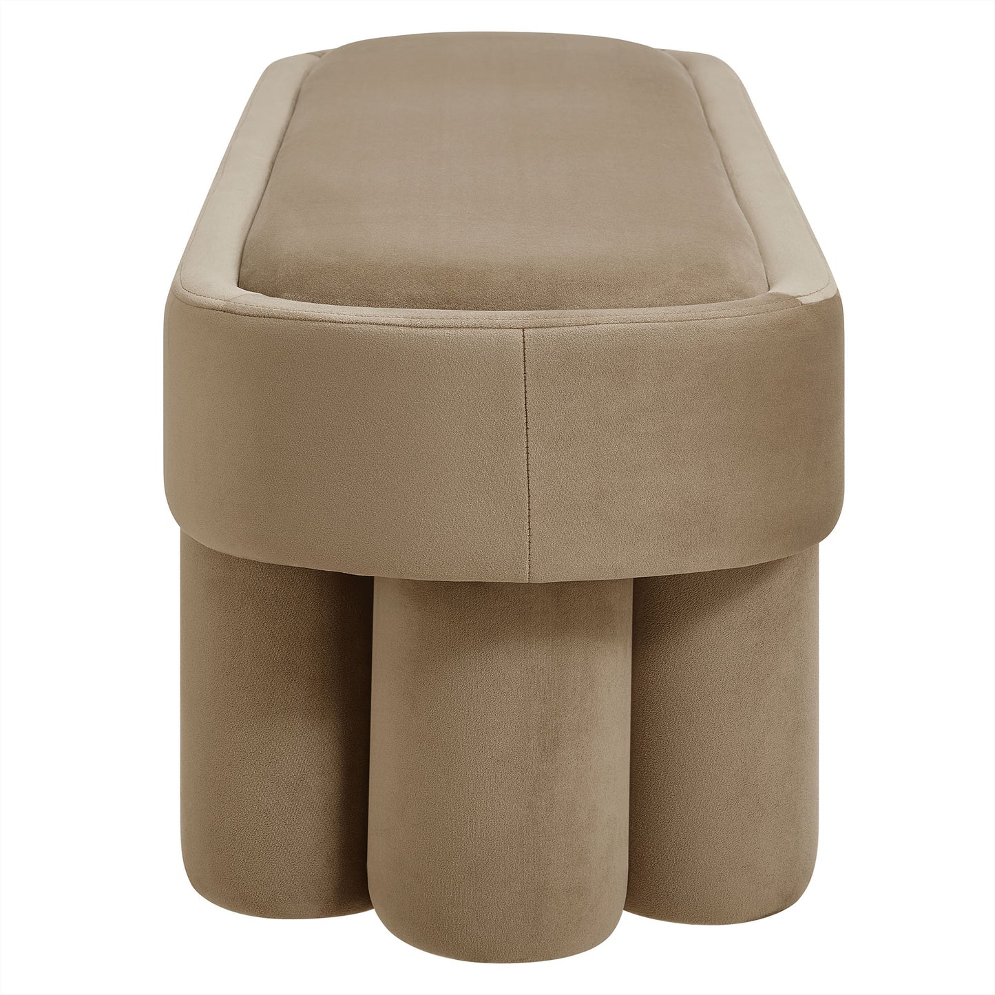 Mossi Oval Performance Velvet Accent Bench by Modway