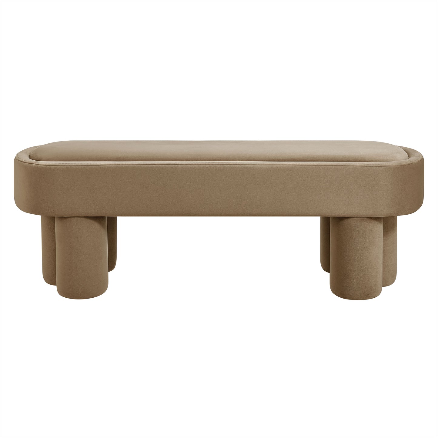 Mossi Oval Performance Velvet Accent Bench by Modway