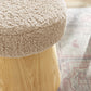 Ketra Round Faux Shearling Ottoman Footstool by Modway