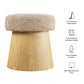 Ketra Round Faux Shearling Ottoman Footstool by Modway