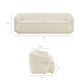 Monica 88 Inch Boucle Fabric Sofa by Modway