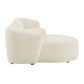 Monica 2 Piece Left Facing Boucle Fabric Modular Sofa with Chaise by Modway