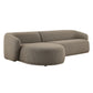 Monica 2 Piece Left Facing Boucle Fabric Modular Sofa with Chaise by Modway