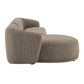 Monica 2 Piece Left Facing Boucle Fabric Modular Sofa with Chaise by Modway