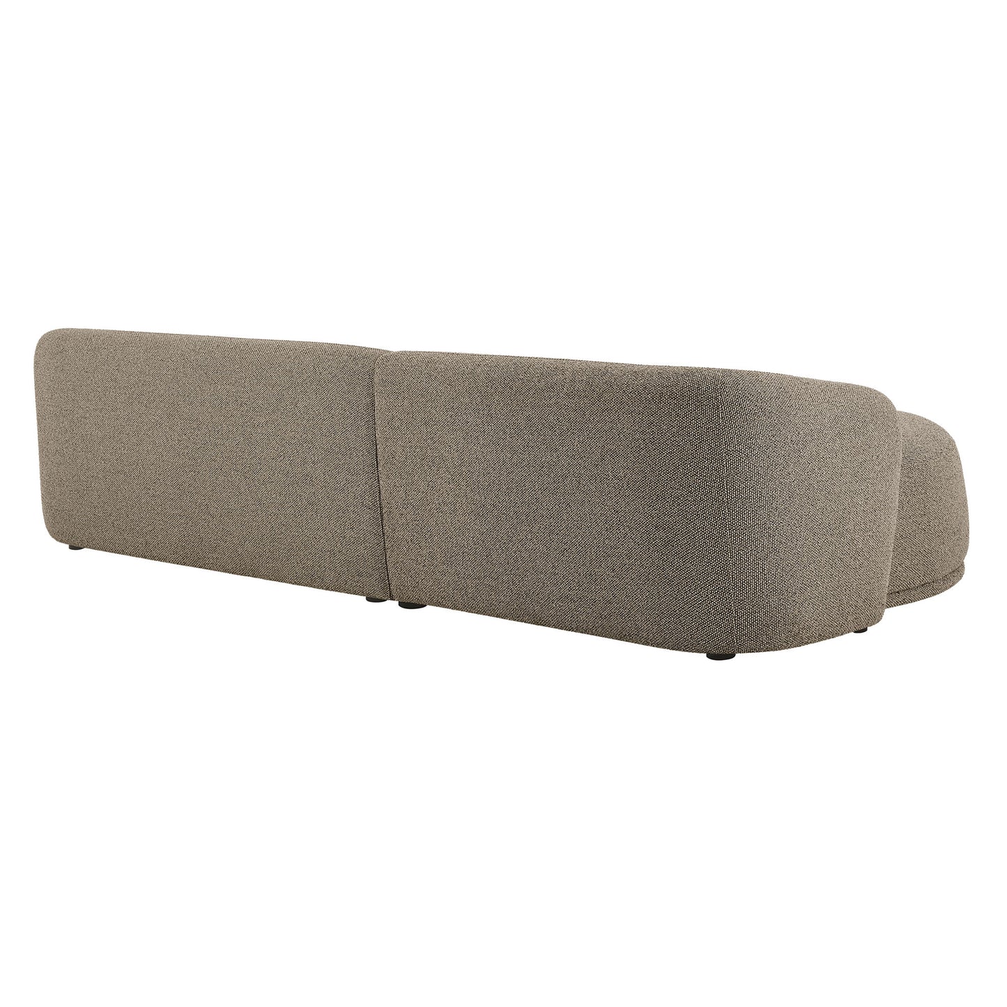 Monica 2 Piece Left Facing Boucle Fabric Modular Sofa with Chaise by Modway