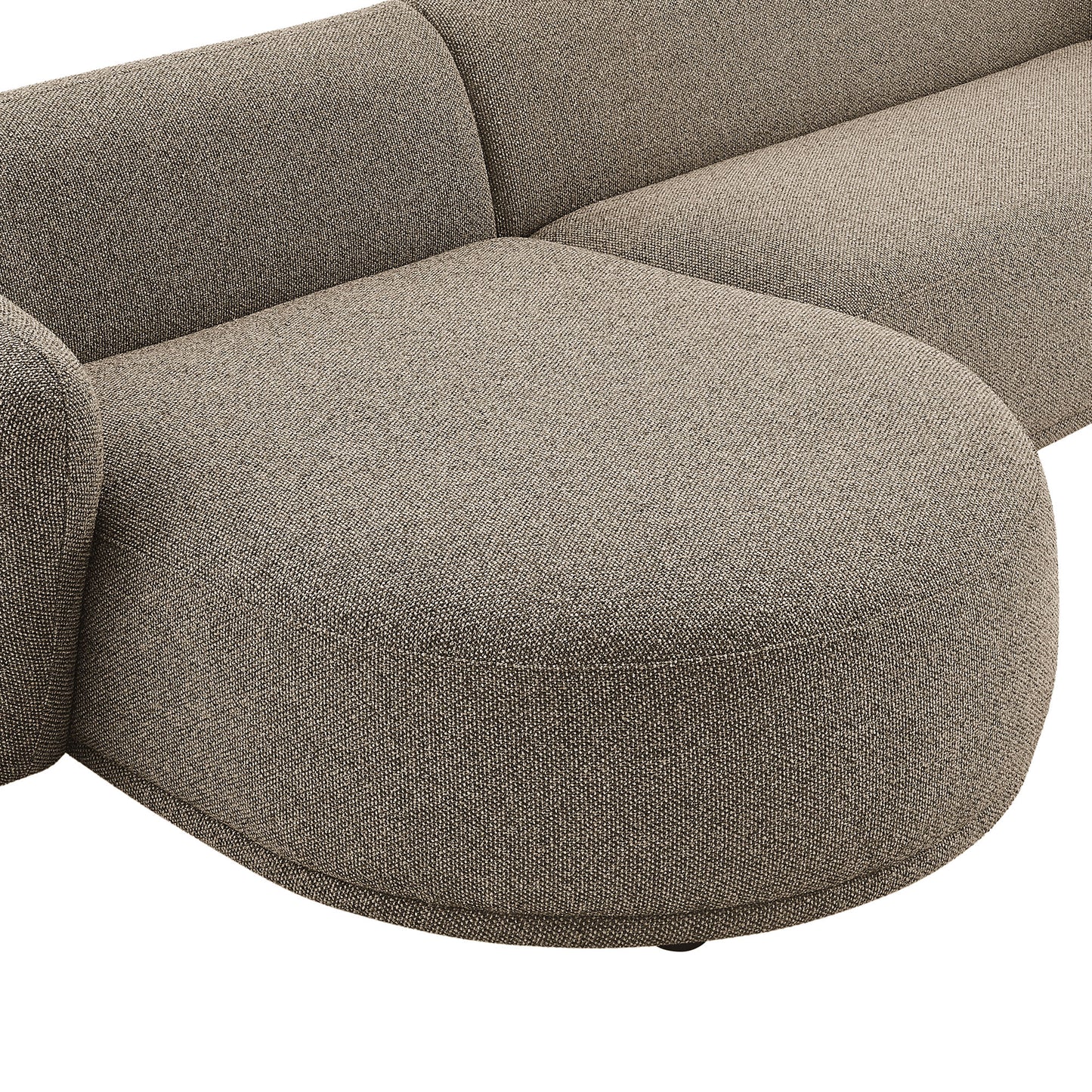 Monica 2 Piece Left Facing Boucle Fabric Modular Sofa with Chaise by Modway