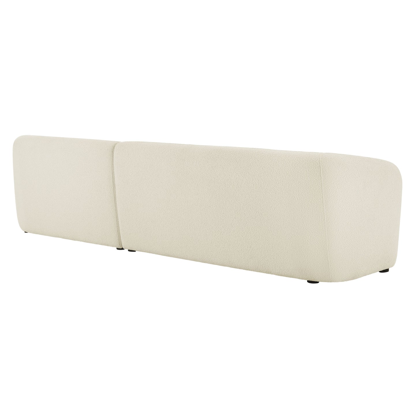 Monica 2 Piece Right Facing Boucle Fabric Modular Sofa with Chaise by Modway