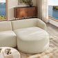 Monica 2 Piece Right Facing Boucle Fabric Modular Sofa with Chaise by Modway