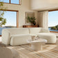 Monica 2 Piece Right Facing Boucle Fabric Modular Sofa with Chaise by Modway