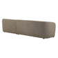 Monica 2 Piece Right Facing Boucle Fabric Modular Sofa with Chaise by Modway