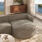 Monica 2 Piece Right Facing Boucle Fabric Modular Sofa with Chaise by Modway