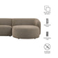 Monica 2 Piece Right Facing Boucle Fabric Modular Sofa with Chaise by Modway