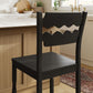Jax Oak Wood Counter Stool With Wavy Razor Back by Modway