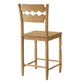 Jax Oak Wood Counter Stool With Wavy Razor Back by Modway
