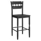 Jax Oak Wood Bar Stool With Wavy Razor Back by Modway