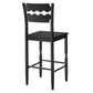 Jax Oak Wood Bar Stool With Wavy Razor Back by Modway