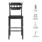 Jax Oak Wood Bar Stool With Wavy Razor Back by Modway