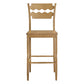 Jax Oak Wood Bar Stool With Wavy Razor Back by Modway