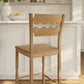 Jax Oak Wood Bar Stool With Wavy Razor Back by Modway