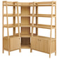 Bixby 3 Piece Corner Bookshelf Set With Wide and Narrow Bookshelves by Modway