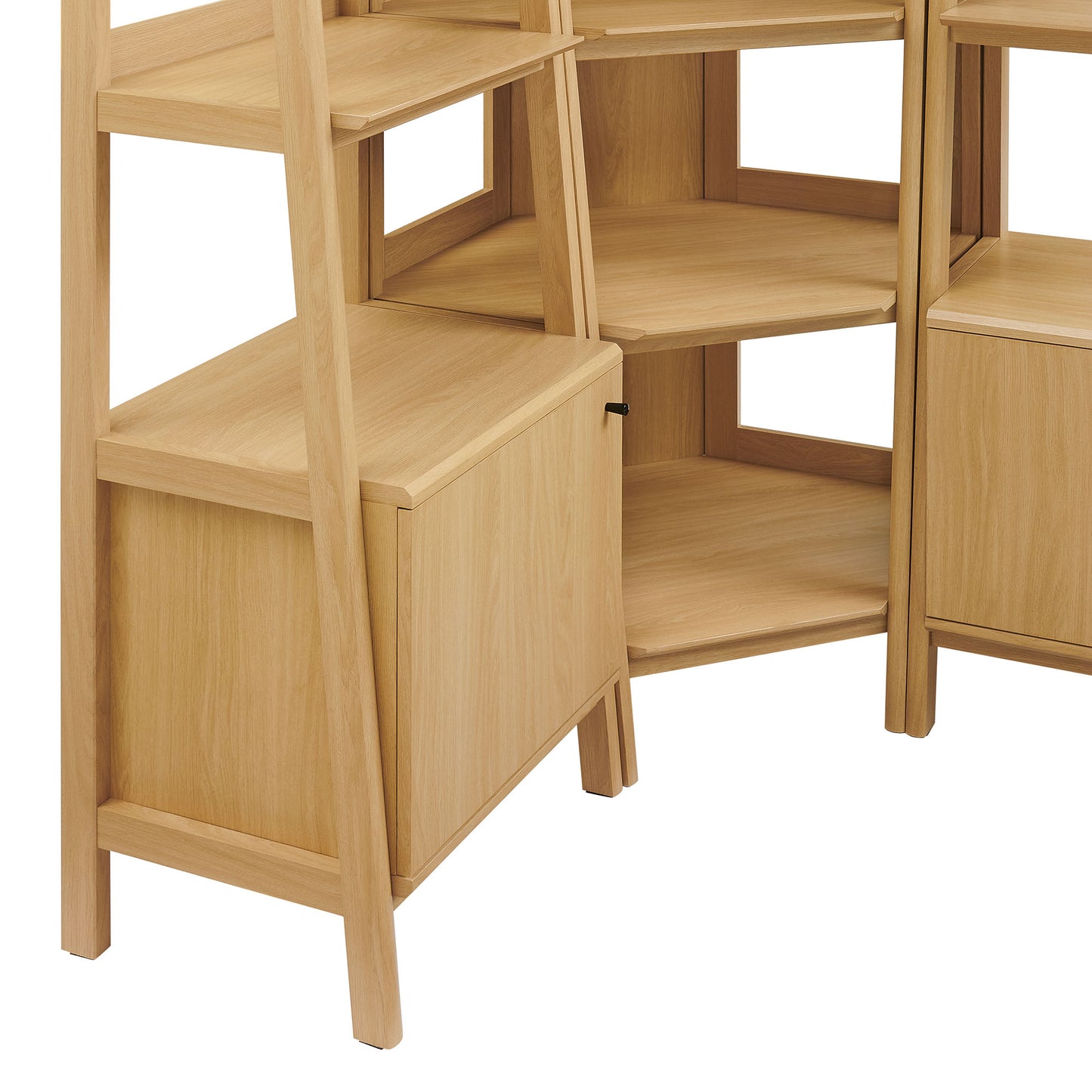 Bixby 3 Piece Corner Bookshelf Set With Wide and Narrow Bookshelves by Modway
