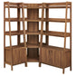 Bixby 3 Piece Corner Bookshelf Set With Wide and Narrow Bookshelves by Modway