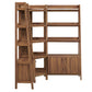 Bixby 3 Piece Corner Bookshelf Set With Wide and Narrow Bookshelves by Modway